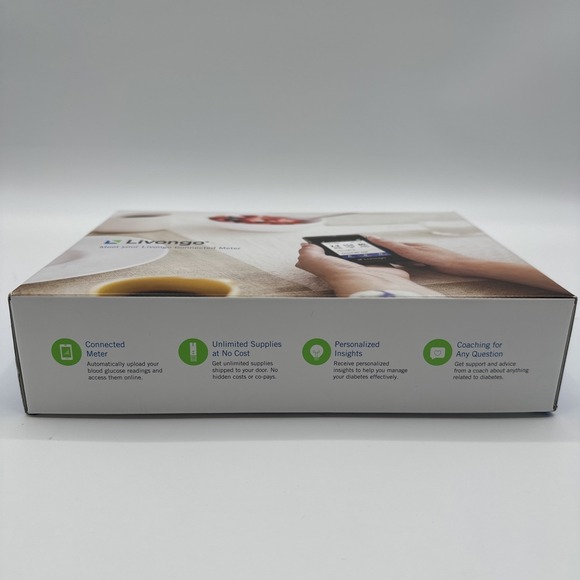 Livongo Connected Meter Kit With Test Strips Glucose Solution Booklet Open Box - Picture 10 of 13